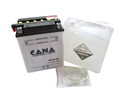 Аккумулятор CANA 12v/14hr YB14-A2(160EN, DC, 134*89*166,4,6 кг) 4 шт  