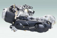 Двигатель скутера в сборе 139QMB 80cc база под 12" длинная ось(CDI,фильтр. катуш.заж., карбюратор)