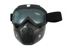 Очки MZ-1 оправа черная, линза прозрачная двойная с защитой лица