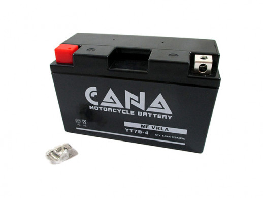 Аккумулятор CANA 12v/6.5hr YT7-B4 (90EN, VRLA, 150*87*94, 2,2кг, +) 10  