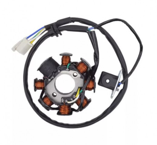 Статор генератора 152QMI, 157QMJ 125/150сс 8 катушек  