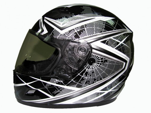 Мотошлем THH TS-39 №10 black/silver (S)  