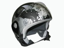 Мотошлем THH T-9 №3 matte black/silver (S)