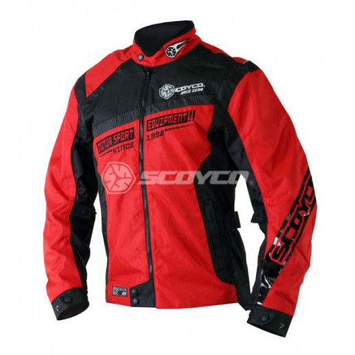 Куртка мотоциклетная JK28 красная (XL) Scoyco  
