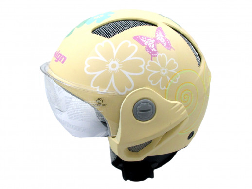 Мотошлем THH T-9 №2 matte cream/white (XS)  